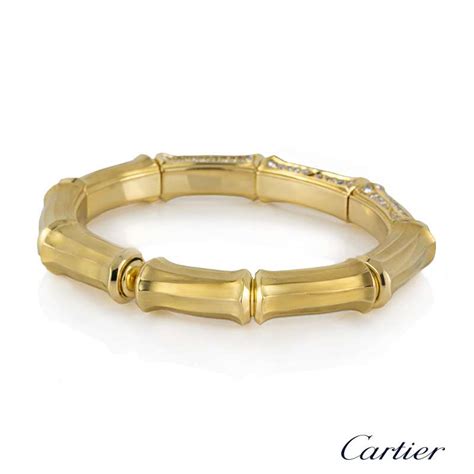 Sold at Auction: CARTIER, 18K YELLOW GOLD BAMBOO 